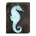 Clean Choice Seahorse Vintage Art on Board Wall Decor CL2582219